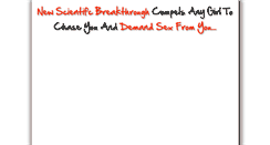 Desktop Screenshot of makewomenchaseyou.com